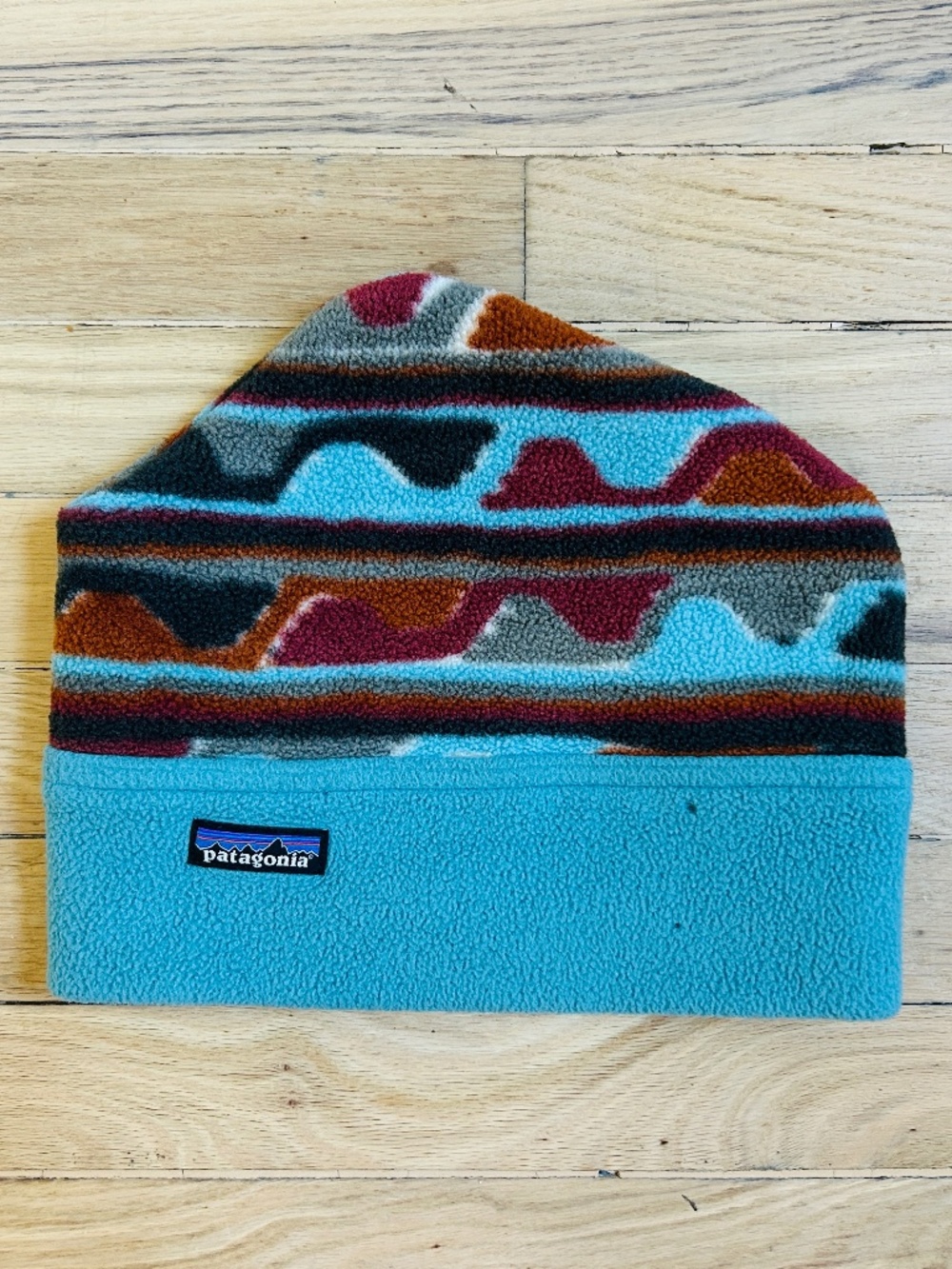 Vintage 90s Patagonia Alpine Southwestern Print Fleece Hat
